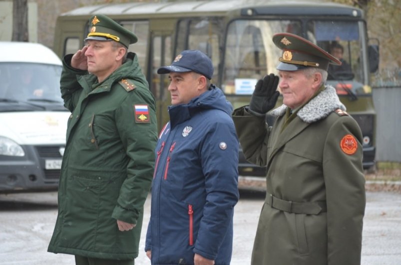Отправка новобранцев пресс-службы ВВО