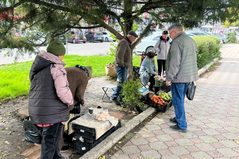 Очередной рейд по местам стихийной торговли провели в Ессентуках Телеграм-канал Владимира Крутникова (18+)
