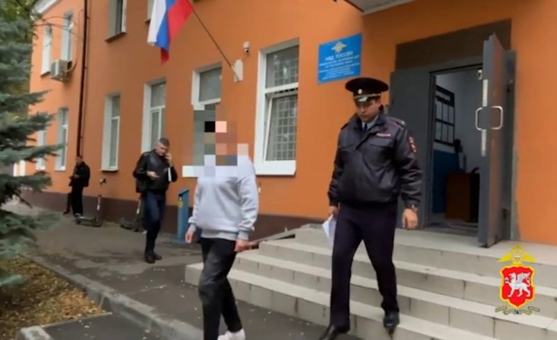 Кадр из видео Соцсети МВД РК