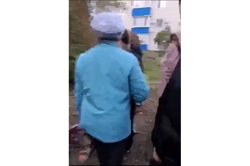 Скриншот из видео с потасовки в Новоалександровске пресс-служба полиции Ставрополья