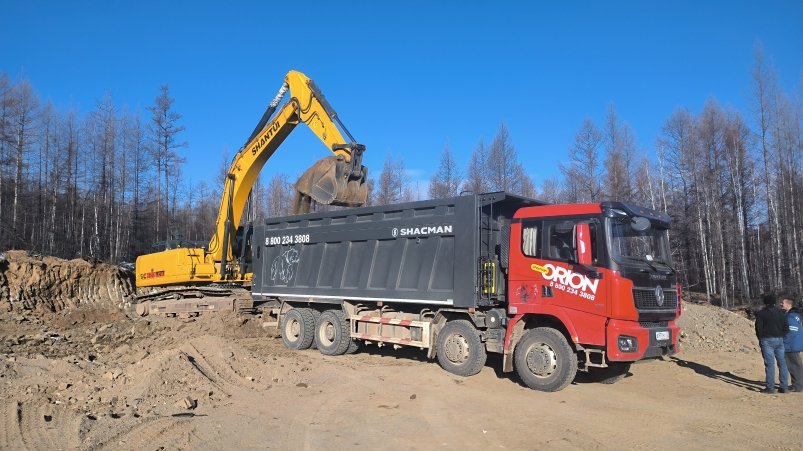 Ремонт дороги в Еравнинском районе АО Хиагда