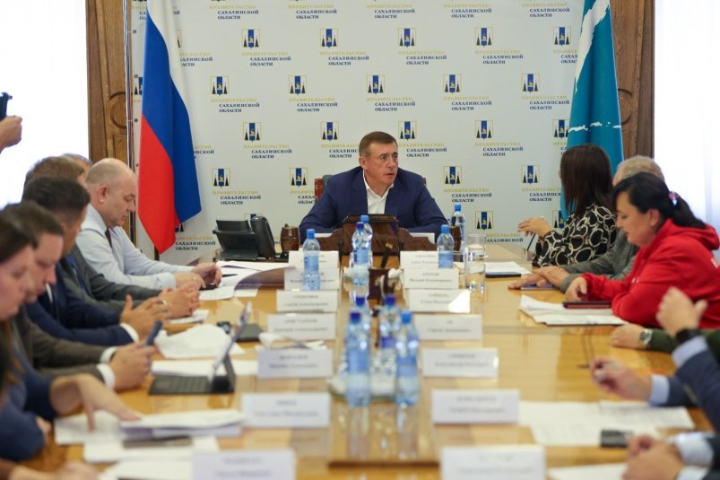 Заседание в правительстве Сахалинской области пресс-служба правительства Сахалинской области