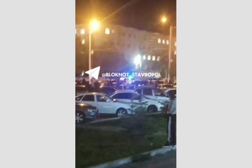 С места взрыва в Ставрополе Телеграм-канал "Блокнот Ставрополь" (18+)