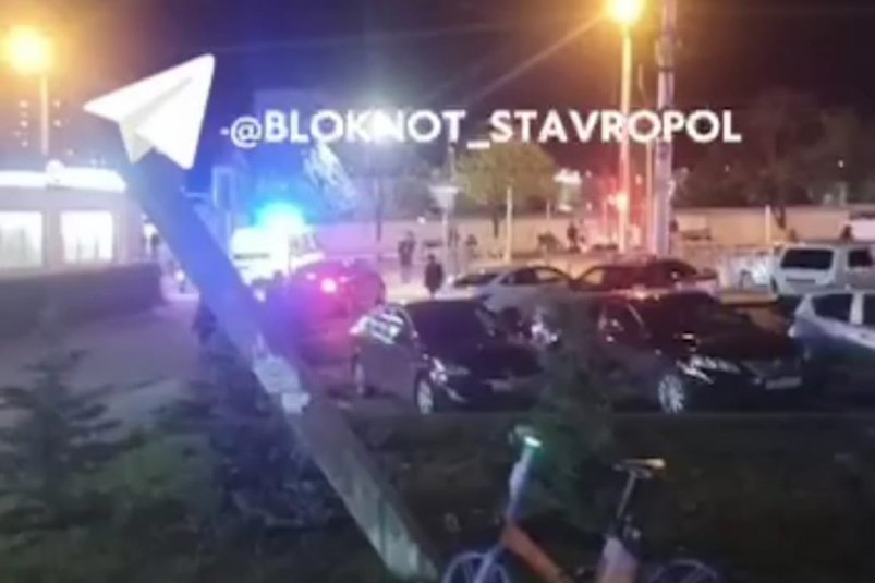Кадры с места взрыва в Ставрополе Телеграм-канал "Блокнот Ставрополь" (18+)
