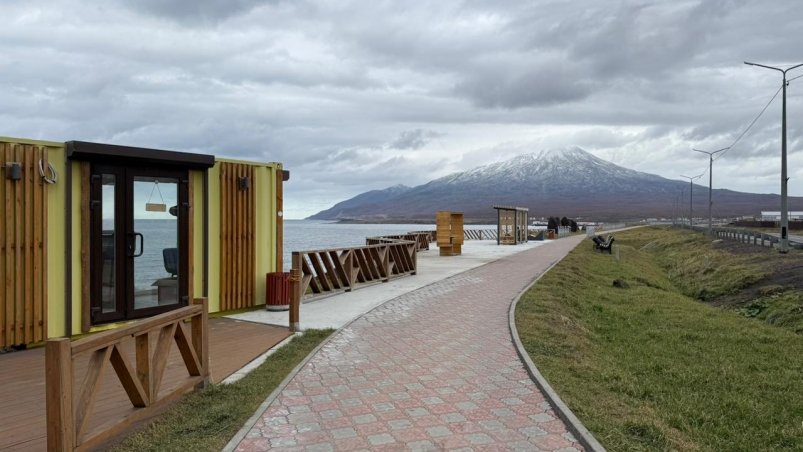 Благоустройство села Горное на Курилах пресс-служба министерства ЖКХ Сахалинской области