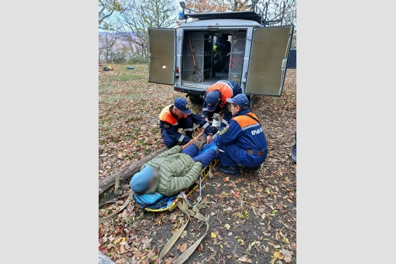 Оказание помощи пострадавшей Пресс-служба МЧС РК