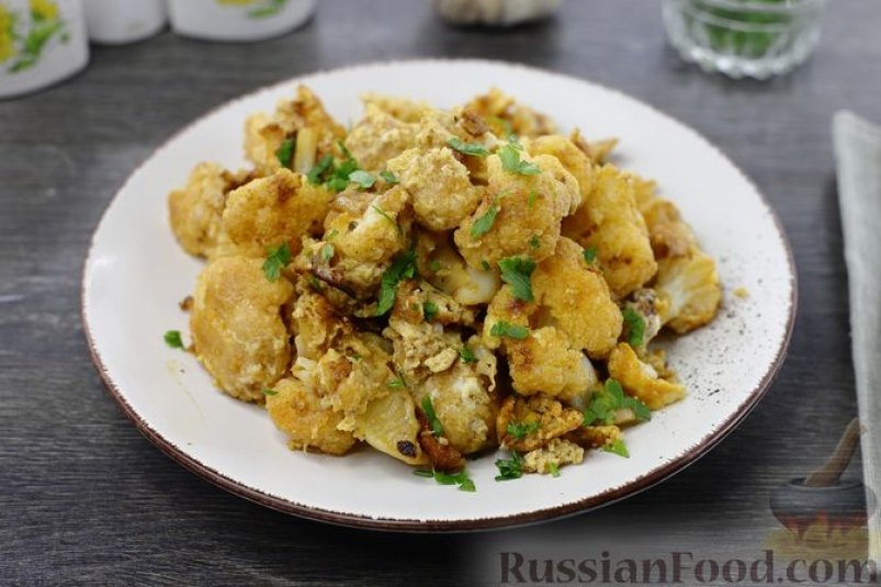 Жареная цветная капуста с яйцами russianfood.com Жареная цветная капуста с яйцами russianfood.com