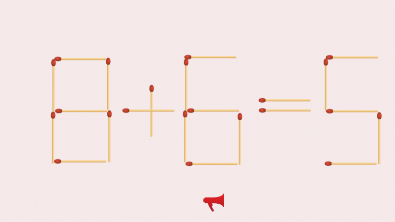 Стыдно не решить этот пример за 30 секунд - одна спичка всё решает ИА StolicaMedia