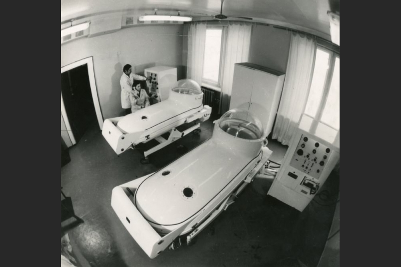 УГБ - отделение гипербарической оксигенизации в 1985 году Из фондов Ростовского областного музея краеведения
