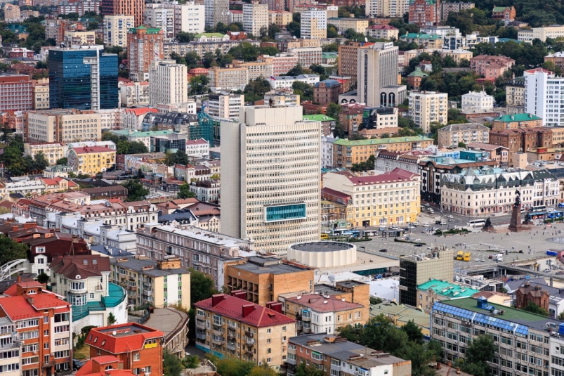 Владивосток, город, пейзаж, центр, Правительство Приморского края Кулешов Е. С., ИА PrimaMedia