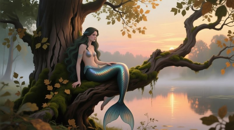 Почему у Пушкина русалка на ветвях сидит, а не в воде плавает: раскрыта тайна славянской мифологии ИИ QWEN (18+)