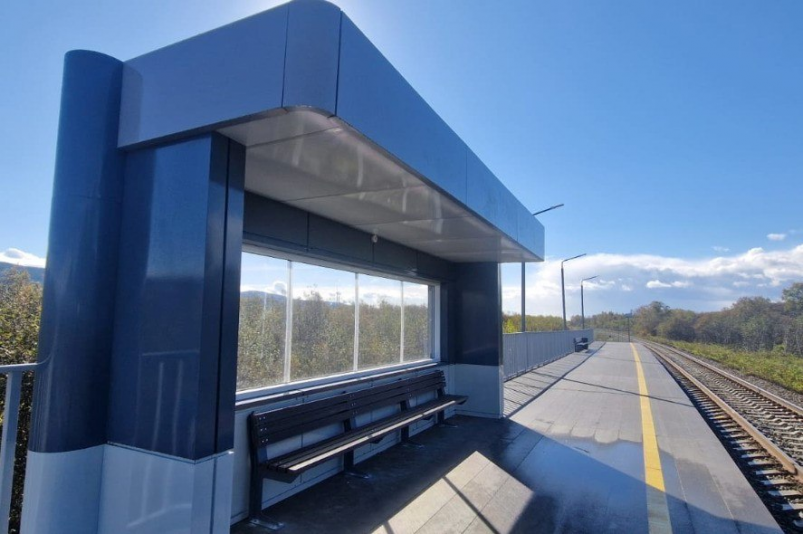 Ж/д остановочный пункт "Технопарк" пресс-служба министерства транспорта и дорожного хозяйства Сахалинской области