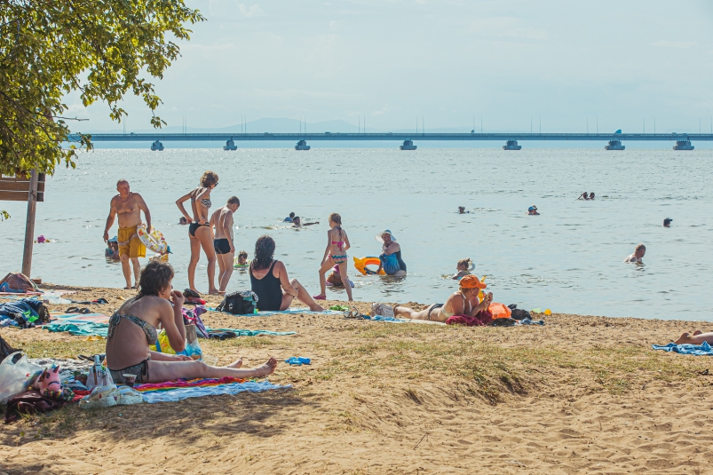 море, лето, пляж, загар, отдых, отпуск, солнце, хорошая погода , прогноз, Санаторная, дети, парк лазо Мария Смитюк, ИА PrimaMedia