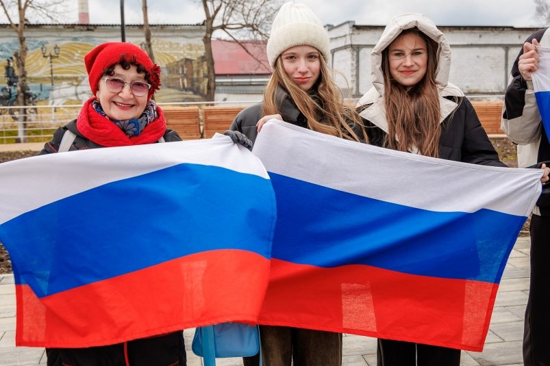 Патриотическая акция в Корсакове пресс-служба администрации Корсаковского муниципального округа