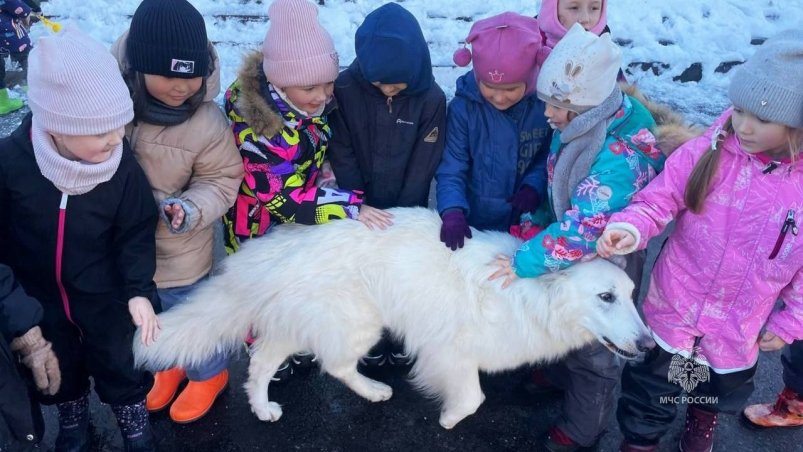 Лёлик и дети ГУ МЧС России по Камчатскому краю