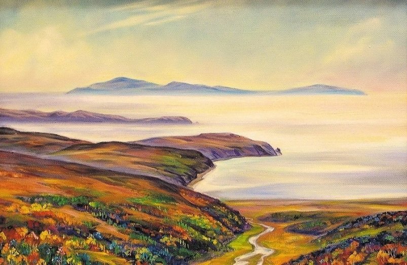 Арманский перевал (холст, масло: пейзаж, 1994 год) Валерий Цирценс