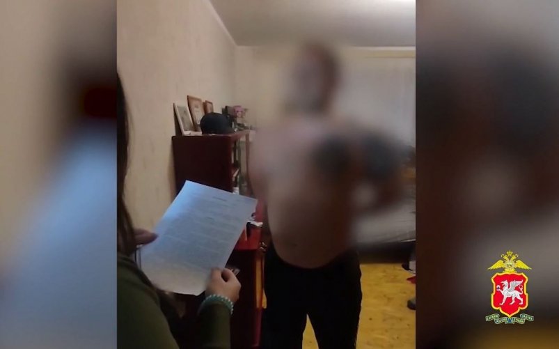 Кадр из видео МВД Крыма