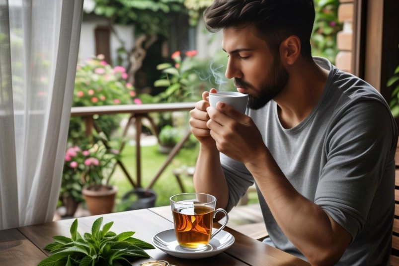 Мяту мужчинам есть можно, но в меру сгенерировано сервисом "Кандинский" (18+)