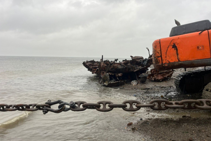 Утилизация судов в бухте Лососей пресс-служба министерства транспорта и дорожного хозяйства Сахалинской области