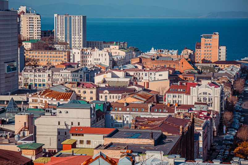 Владивосток, центр, дома, погода Мария Смитюк, ИА PrimaMedia