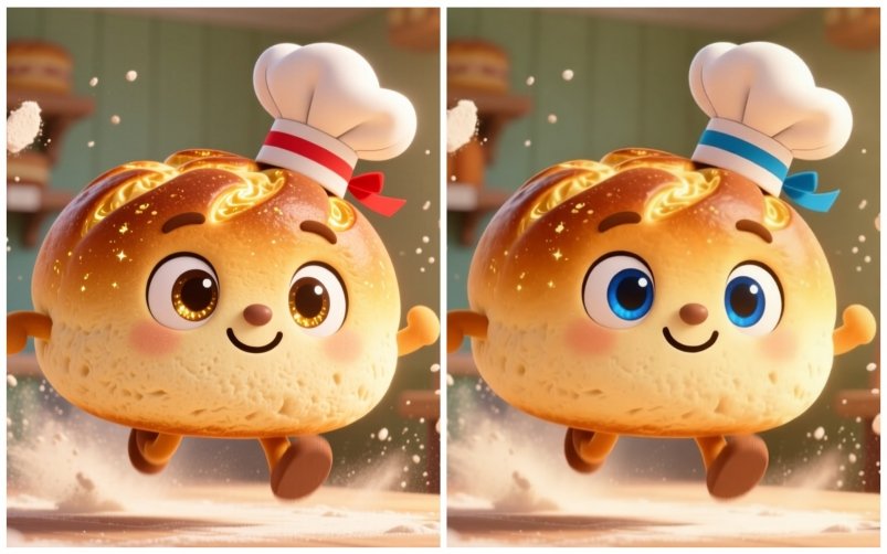 Сладкий патруль: найдите 5 отличий и докажите, что внимательнее всех ИИ Qwen (18+)