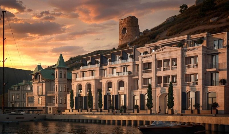 Проект гостиничного комплекса рядом с "Домом с зеленой крышей" Соцсети губернатора Севастополя Михаила Развожаева