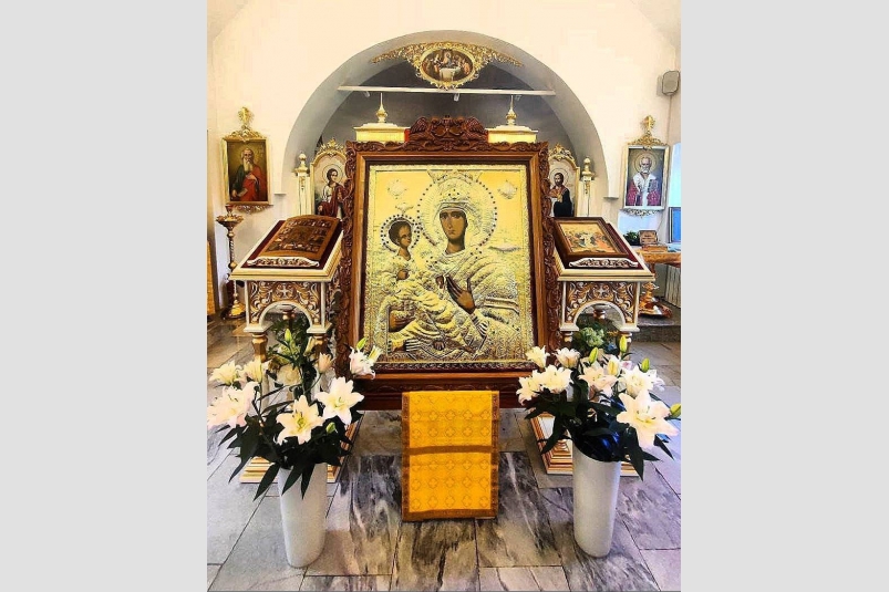 Икона Божией Матери "Троеручица" Храмовый комплекс Петра и Павла