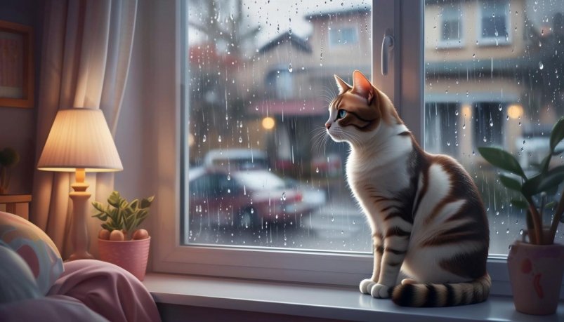 "Кажется, дождь начинается": как читать погоду по ушкам кошки - точнее метеопрогноза ИИ &quotGigaChat" (18+)