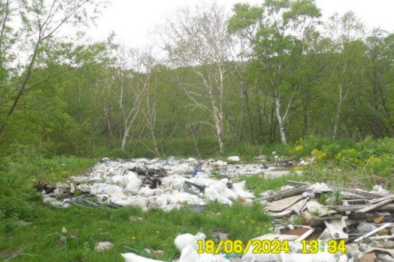 Кадры из материалов дела. Свалка в районе Халактырского пляжа Арбитражный суд Камчатского края