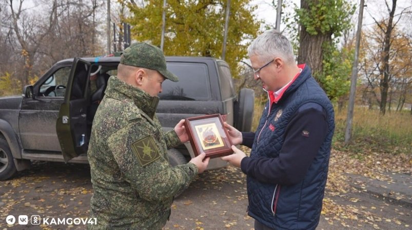 Визит Владимира Солодова к бойцам Правительство Камчатского края