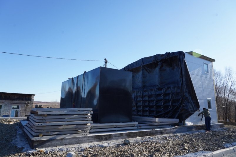 В Пуциловке продолжается строительство нового комплекса очистных сооружений предоставлено пресс-службой администрации УГО