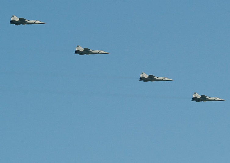 Истребители МиГ-31 пресс-служба Министерства обороны РФ