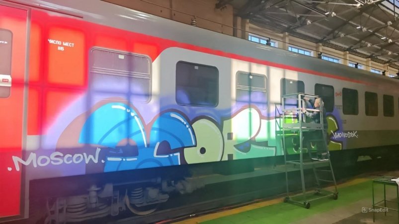 Вандалы испортили три вагона электропоезда на станции в Приморье ТГ-канал АО "Экспресс Приморья"