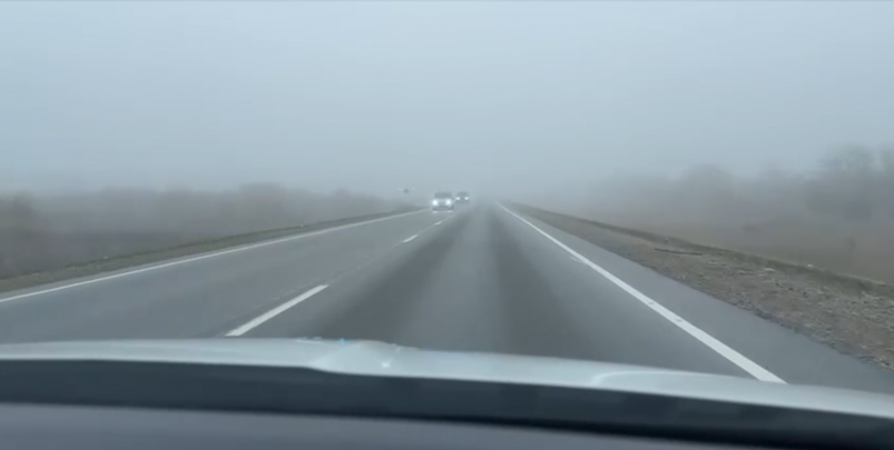 Густой туман мешает движению водителей на Ставрополье Госавтоинспекция Минераловодского округа Ставрополья