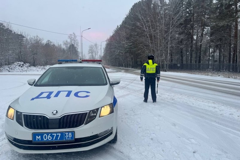 Автомобилистов из Ангарска призывают быть внимательными на дорогах из-за непогоды Пресс-служба УМВД России по АГО