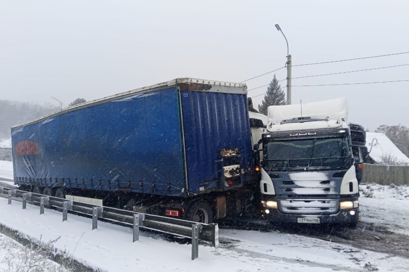 Несколько жестких ДТП произошли на дорогах Приангарья из-за непогоды Госавтоинспекция региона