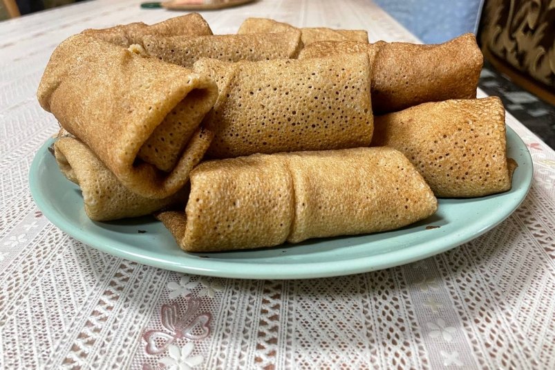 Блинчики с сыром и яйцом ИА SevastopolMedia.ru