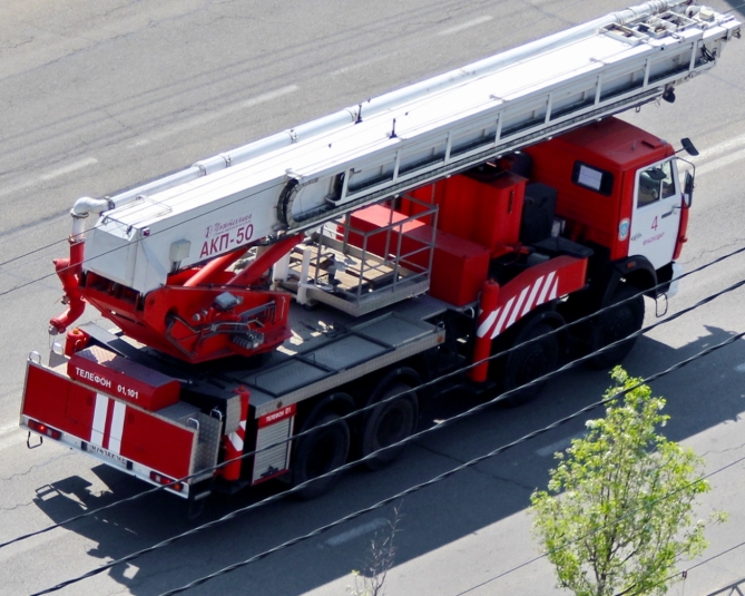 Пожарная машина Дмитрий Мирошников, ИА KrasnodarMedia