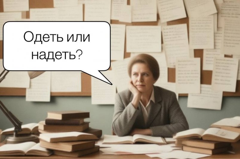 Ошибаются даже профессора: как правильно - "одеть" или "надеть"? Проверьте себя ИИ Qwen (18+) и ИА Stavropol.Media