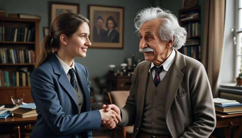 Эйнштейн пожмет вам руку, если наберете 100 баллов - ТЕСТ ИИ &quotGigaChat" (18+)