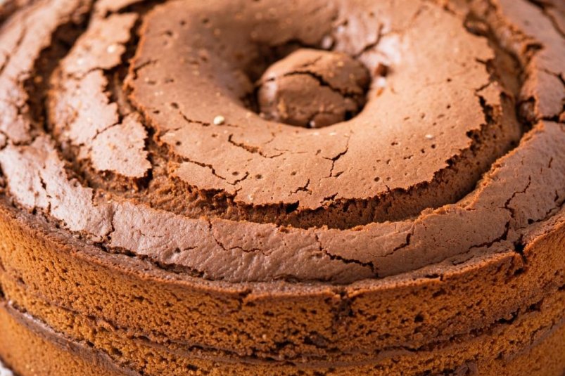 Быстрый и нежный бисквит со сгущёнкой сгенерировано сервисом "Кандинский" (18+)