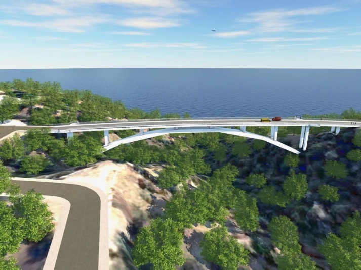 Визуализация проекта виадука Пресс-служба АО "ВАД" Крым