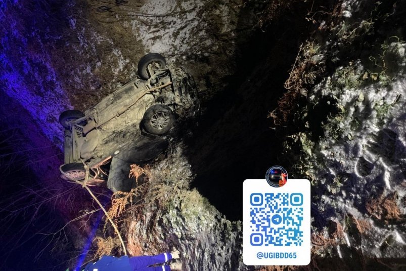 Пьяный бесправник опрокинул машину в кювет в Южно-Сахалинске УГИБДД УМВД России по Сахалинской области