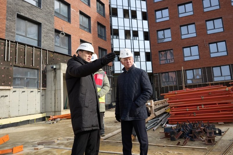 Строительство домов на улице Больничной пресс-служба администрации Южно-Сахалинска