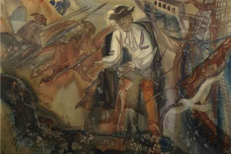 Картина "Богатый колодезь (Петр I)", 1998 год Светланы Петрашкевич