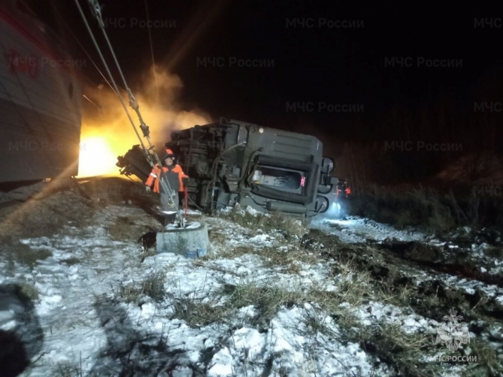 Ущерб от схода грузового поезда в Тайшетском районе составил более 1 млн рублей Пресс-служба ГУ МЧС России по Иркутской области