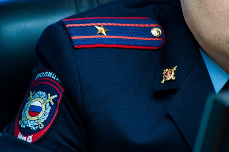 Полиция, полицейский (майор), МВД Денис Таушканов, ИА SakhalinMedia