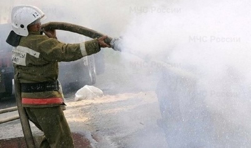 Тушение автомобиля. Архивное фото ГУ МЧС России по Камчатскому краю