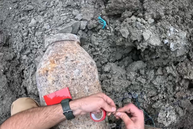 Донские сапёры уничтожили авиабомбу времен Великой Отечественной войны на Кубани МЧС Ростовской области