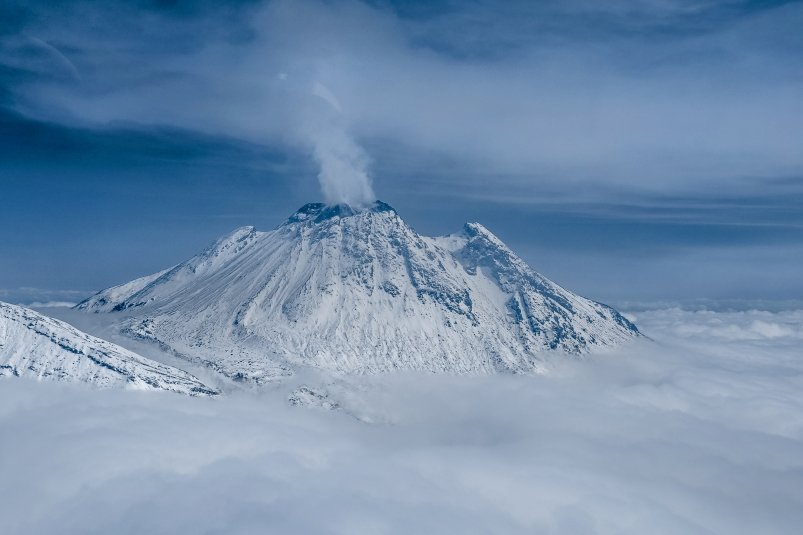Вулкан Безымянный. Архивное фото Елена Поддубная ИА KamchatkaMedia